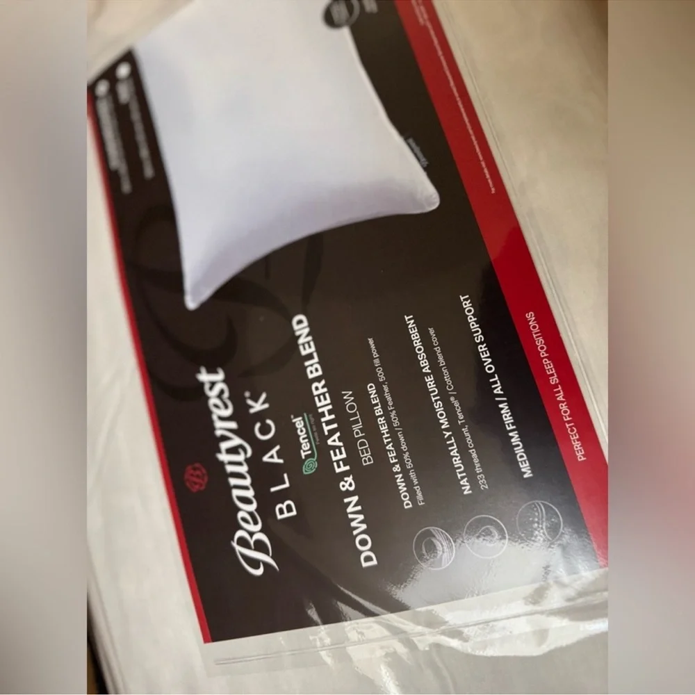 🎉LAST CHANCE🎉Beautyrest Black Luxury Goose Down And‎ Feather Pillow